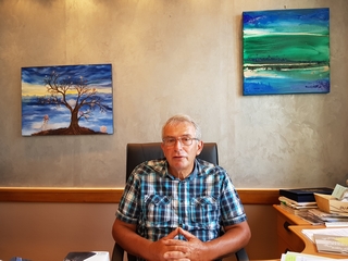 Le maire de Sciez, Jean-Luc Bidal 05 06 2018